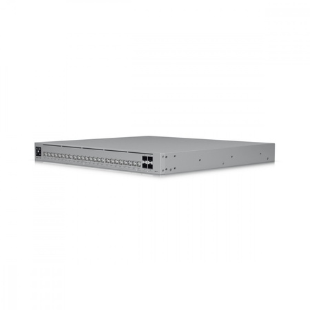 UBIQUITI PRZEŁĄCZNIK UNIFI SWITCH PRO HD 24 POE ZARZĄDZALNY L2/L3                         2.5G ETHERNET (100/1000/2500) OBSŁUGA POE 1U SZARY