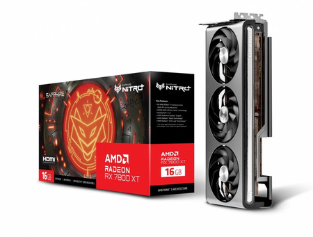 SAPPHIRE TECHNOLOGY KARTA GRAFICZNA RADEON RX 7800 XT GAMING OC 16G GDDR6 256BIT 2DP/2HDMI