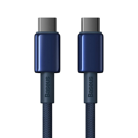 Kabel USB-C do USB-C Baseus Tungsten Gold, 100W, 1m (niebieski)