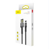 KABEL LIGHTNING USB (DWUSTRONNY) BASEUS CAFULE 2,4A 1M (SZARO-CZARNY)
