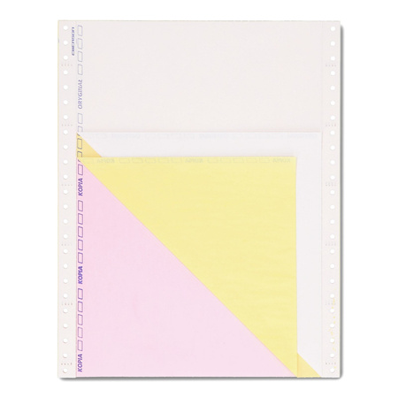 PAPIER SAMOKOPIUJĄCY 240 12'' EMERSON NADRUK ORYGINAŁ/KOPIA KOLOROWE KOPIE 1+2 600 SKŁADEK