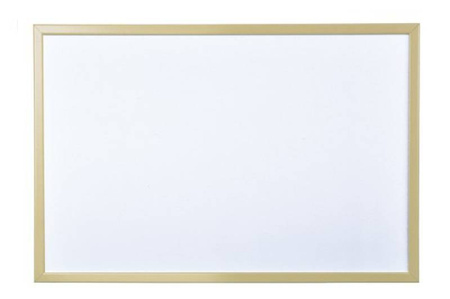 TABLICA SUCHOŚCIERALNA MAGNETYCZNA 40X60CM BI-OFFICE BIAŁA RAMA KOLOROWA