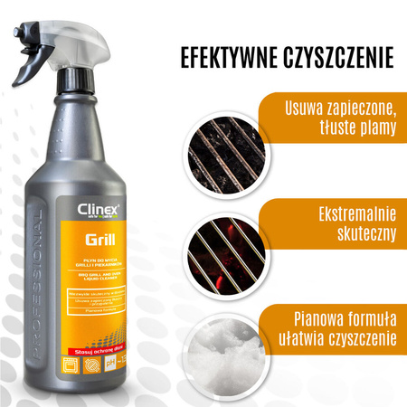 PŁYN DO MYCIA GRILLI I PIEKARNIKÓW CLINEX 1L