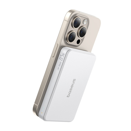 POWERBANK MAGNETYCZNY BASEUS AIRPOW2 QI2 10000MAH 22,5W (BIAŁY)