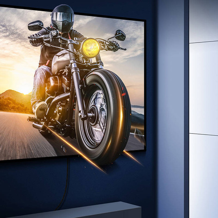 KABEL HDMI 2.1 BASEUS HIGH DEFINITION SERIES, 8K 60HZ, 3D, HDR, 48GBPS, 1M (CZARNY)