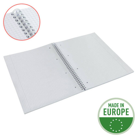 KOŁONOTATNIK A4 ESSELTE COLOUR'BREEZE 628479 LAWENDOWY W KRATKĘ KARTON 80KART