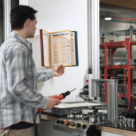 SYSTEM PREZENTACYJNY NAŚCIENNY Z 10 PANELAMI A4 DURABLE VARIO WALL  556700 MIX KOLORÓW