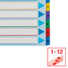 PRZEKŁADKI 1-12 A4 MAXI ESSELTE 100209 MIX