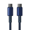 Kabel USB-C do USB-C Baseus Tungsten Gold, 100W, 1m (niebieski)