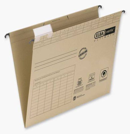 TECZKA ZAWIESZKOWA A4 ELBA 100331249 BRĄZOWA Z KARTONU 240 G/M²