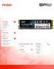 SILICON POWER DYSK SSD A60 256GB M.2 PCIE 2200/1600 MB/S NVME