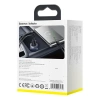Ładowarka samochodowa Baseus Particular Digital Display z wyświetlaczem, USB + USB-C, QC3.0+PD, 5A, 65W (srebrna)