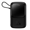 POWERBANK BASEUS QPOW PRO Z KABLEM USB-C, USB-C, USB, 10000MAH, 22.5W (CZARNY)