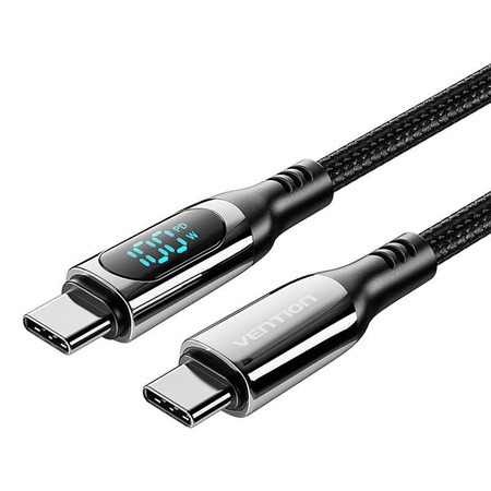 KABEL USB VENTION TAYBH USB 2.0 C-C 5A 100W 2M (CZARNY)