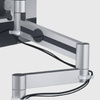 RAMIĘ NA 1 MONITOR STANOWISKO STACJONARNE DURABLE PRO 508423 SREBRNE