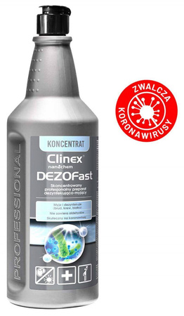 KONCENTRAT BAKTERIOBÓJCZY, WIRUSOBÓJCZY, GRZYBOBÓJCZY CLINEX DEZOFAST 1L