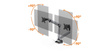 RAMIĘ NA 2 MONITORY STANOWISKO STACJONARNE DURABLE SELECT PLUS 509723 SREBRNE
