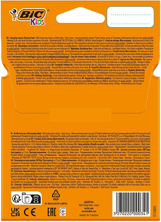 KREDKI ŚWIECOWE BIC KIDS PLASTIDECOR 945764 MIX*12