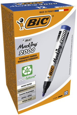 Marker permanentny BIC 2000 8209143 niebieski