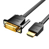 KABEL HDMI DO DVI (24+1) VENTION ABFBG 1,5M, 4K 60HZ/ 1080P 60HZ (CZARNY)