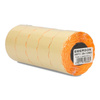 ETYKIETY SAMOPRZYLEPNE 26X12MM DO METKOWNIC EMERSON POMARAŃCZOWE 5ROLEK*800SZT