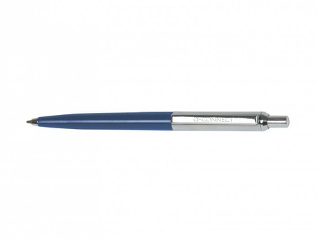 DŁUGOPIS AUTOMATYCZNY Q-CONNECT PRESTIGE NIEBIESKI 0.7MM NIEBIESKO/SREBRNA OBUDOWA