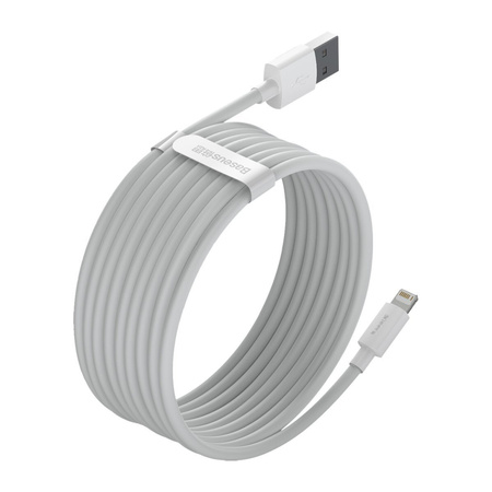Kabel BASEUS Simple Wisdom USB-A-Lightning 1.5m 2szt. (biały)
