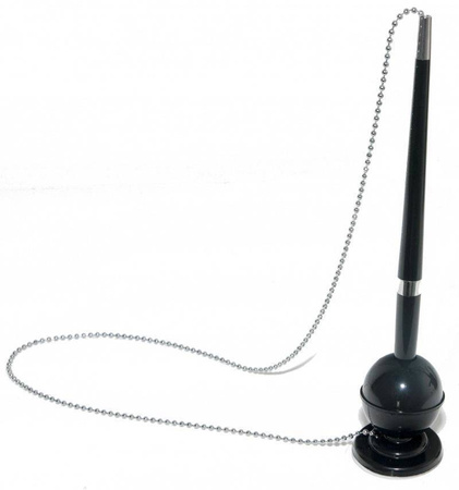 DŁUGOPIS OFFICE PRODUCTS NA ŁAŃCUSZKU STOJĄCY NIEBIESKI 0.7MM