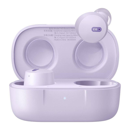 SŁUCHAWKI TWS BASEUS BOWIE E18 (FIOLETOWY)
