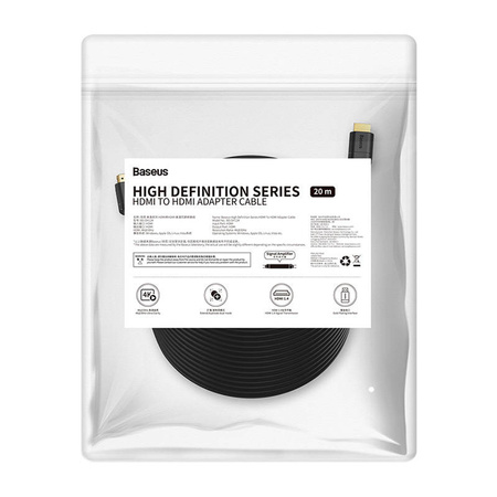 Kabel HDMI Baseus 1080p@60Hz, 20m (czarny)