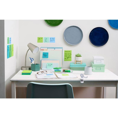 KARTECZKI SAMOPRZYLEPNE OASIS, W LINIĘ, 101X101MM 3M POST-IT® SUPER STICKY XL W LINIE 6X90 KART