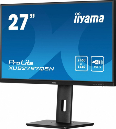 IIYAMA MONITOR 27 CALI XUB2797QSN-B1 IPS,QHD,USB-C DOCK,HDMI