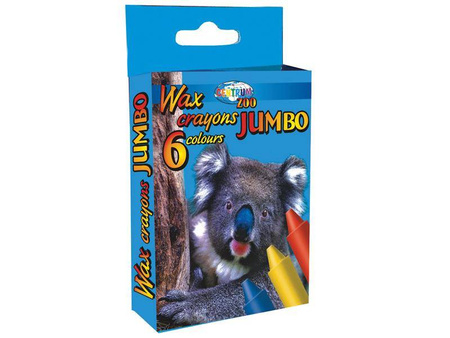 KREDKI ŚWIECOWE JUMBO CENTRUM JUMBO ZOO 82453 MIX*6
