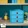 POJEMNIK Z SZUFLADAMI 286X358X282MM LEITZ CLICK & STORE COSY 53680061 MORSKI NIEBIESKI 3 SZUFLADY