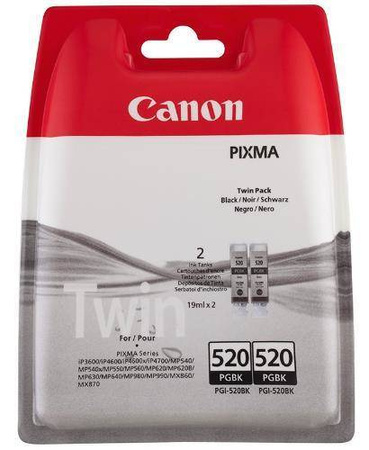 TUSZ ORYGINALNY CANON PGI520BK 2932B012 CZARNY 19 ML