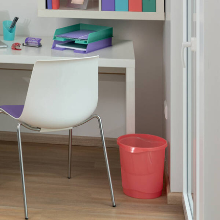 KOSZ NA ŚMIECI ESSELTE COLOUR'BREEZE 628461 KORALOWY 14L