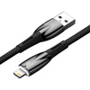KABEL USB DO LIGHTNING BASEUS GLIMMER, 2.4A, 1M (CZARNY)