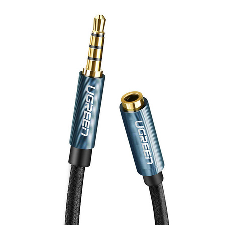 PRZEDŁUŻACZ AUDIO AUX JACK 3,5 MM UGREEN AV118, 1,5M (NIEBIESKI)