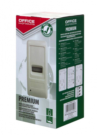 DOZOWNIK DO MYDŁA PŁYNU ŻELU OFFICE PRODUCTS AUTOMATYCZNY BIAŁY