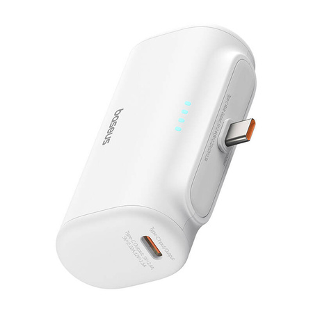 POWERBANK BASEUS COMPACT 5000MAH, 20W, USB-C (BIAŁY)