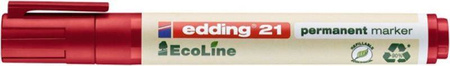 MARKER PERMANENTNY EDDING ECOLINE 21 CZERWONY 1.5-3MM