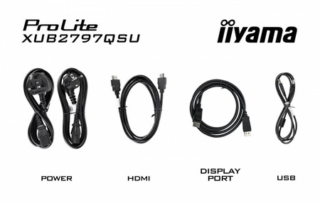 IIYAMA MONITOR 27 CALI XUB2797QSU-B1 IPS,HDMI,DP,100HZ,QHD,HAS(150MM),1MS, 2XUSB(3.2),2X2W,ADAPTIVE SYNC,FLICKERFREE