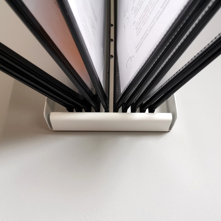 SYSTEM PREZENTACYJNY NAŚCIENNY Z 10 PANELAMI A4 LEVIATAN CZARNY