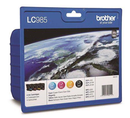 TUSZ ORYGINALNY BROTHER LC985VALBP CMYK