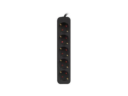 LANBERG LISTWA PRZEDŁUŻACZ 3M 5X230V C PS0-05F-0300-BK