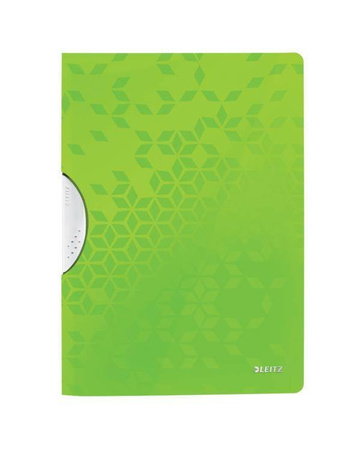 SKOROSZYT PLASTIKOWY Z KLIPEM A4 LEITZ WOW 41850054 ZIELONY PP