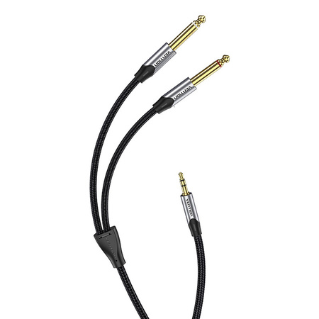KABEL AUDIO MINI JACK 3.5MM DO 2X JACK 6.35MM MĘSKI VENTION BARHK 8M