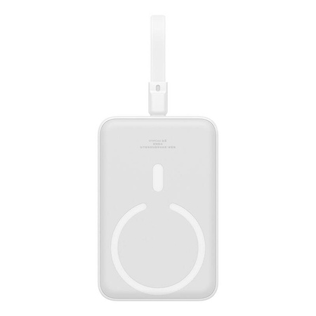 POWERBANK MAGNETYCZNY BASEUS MAGNETIC MINI 10000MAH, LIGHTNING 20W MAGSAFE (BIAŁY)