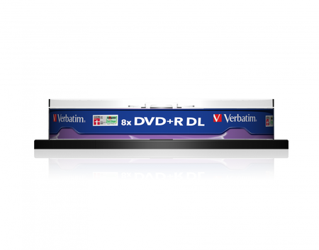 PŁYTA DVD+R 8,5GB 8X VERBATIM DATALIFE PLUS 43666 CAKE 10 SZT.