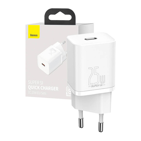 Ładowarka sieciowa BASEUS Super Si Quick Charger 25W (biała)